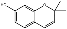 7-羟基-2,2-二甲基苯并吡喃 结构式