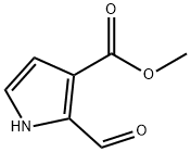 2-甲酰基吡咯-3-乙酸甲酯 结构式