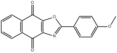 化合物 2-(4-METHOXYPHENYL)NAPHTHO[2,3-D]OXAZOLE-4,9-DIONE 结构式