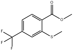 2-Methylthio-4-trifluoroMethylbenzoic Acid Methyl Ester 结构式