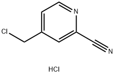 4-(氯甲基)吡啶-2-氰基 盐酸盐 结构式