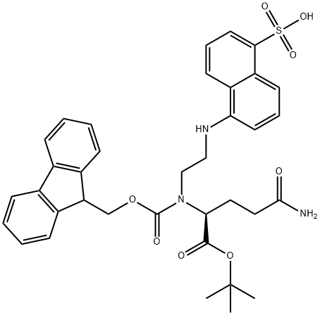 FMOC-GLU(EDANS)-OTBU 结构式