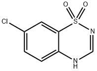 7-氯-4H-苯并[E][1,2,4]噻二嗪1,1-二氧化物 结构式
