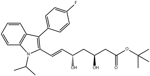 (3S,5S,6E)-O-tert-Butyl Fluvastatin 结构式