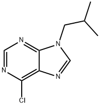 6-Chloro-9-isobutyl-9H-purine 结构式