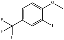 2-碘-4-(三氟甲基)苯甲醚 结构式