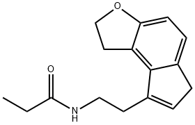N-(2-(1,6-DIHYDRO-2H-INDENO[5,4-B]FURAN-8-YL)ETHYL)PROPIOMIDE 结构式