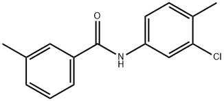 N-(3-氯-4-甲基苯基)-3-甲基苯甲酰胺 结构式