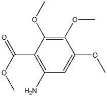 6-氨基-2,3,4-三甲氧基苯甲酸甲酯 结构式