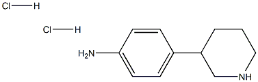 4-(3-哌啶基)苯胺二盐酸盐 结构式