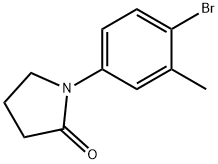 1-(4-bromo-3-methylphenyl)pyrrolidin-2-one 结构式