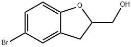 (5-溴-2,3-二氢苯并呋喃-2-基)甲醇 结构式