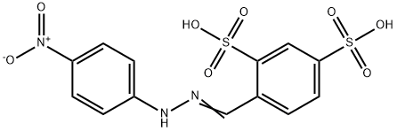 苯甲醛-2,4-二磺酸钠对硝基苯腙 结构式