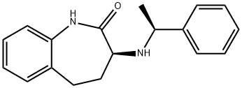 (3S)-1,3,4,5-四氢-3-[[(1S)-1-苯基乙基]氨基]-2H-1-苯并氮杂卓-2-酮 结构式