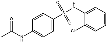 4'-(2-氯苯基磺酰胺)乙酰苯胺 结构式