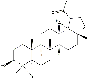 3BETA-羟基-30-去甲羽扇烷-20-酮 结构式