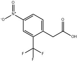 2-三氟甲基-4-硝基苯乙酸 结构式