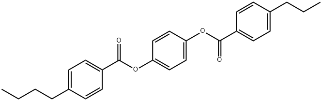 4-丁基苯甲酸 4-[(4-丙基苯甲酰基)氧基]苯基酯 结构式