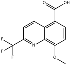 8-甲氧基-2-三氟甲基喹啉-5-羧酸 结构式