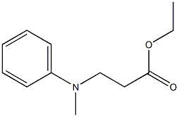 N-甲基-N-[2-(乙氧羰基)乙基]苯胺 结构式