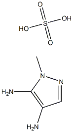 3,4-二氨基-2-甲基吡唑 硫酸盐 结构式