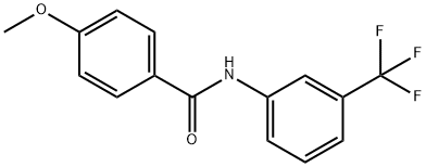 N-[3-(三氟甲基)苯基]-4-甲氧基苯甲酰胺 结构式