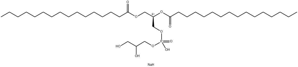 1,2-十四酰磷脂酰甘油(钠盐) 结构式
