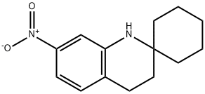 7'-nitro-3',4'-dihydro-1'H-spiro[cyclohexane-1,2'-quinoline] 结构式