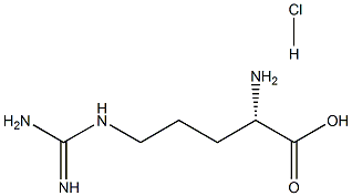 L-精氨酸-13C6 盐酸盐 结构式