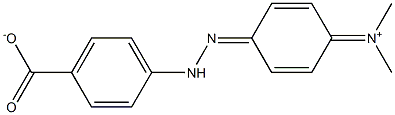 4-(4-二甲氨基苯基偶氮)苯甲酸 结构式
