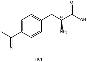 3-(4-乙酰苯基)丙氨酸盐酸盐 结构式
