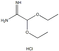 2,2-二乙氧基乙脒盐酸盐 结构式