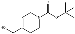 N-BOC-4-(羟甲基)-1,2,3,6-四氢吡啶 结构式