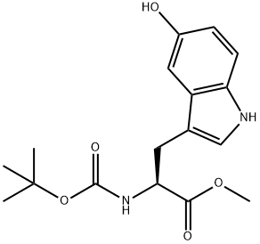 N-Boc-5-hydroxytryptophan Methyl Ester 结构式