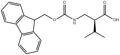 FMOC-(S)-2-(二甲基)-3-甲基丁酸 结构式