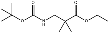 ethyl 3-(tert-butoxycarbonylaMino)-2,2-diMethylpropanoate 结构式