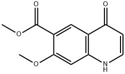 7-甲氧基-4-氧代-1,4-二氢喹啉-6-羧酸甲酯 结构式