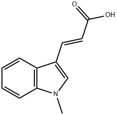 (E)-3-(1-METHYL-1H-INDOL-3-YL)ACRYLIC ACID 结构式