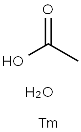 乙酸铥(III) 水合物 结构式