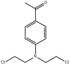 1-(4-(Bis(2-chloroethyl)aMino)phenyl)ethanone 结构式