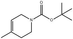 1(2H)-Pyridinecarboxylic acid, 3,6-dihydro-4-Methyl-, 1,1-diMethylethyl ester 结构式