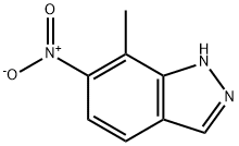 7-甲基-6-硝基吲唑 结构式