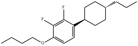 2,3-二氟-4-(反式-4-丙基环己基)丁氧基苯 结构式
