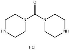 二(1-哌嗪基)甲酮二盐酸盐 结构式