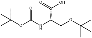 N-BOC-O-叔丁基-DL-丝氨酸 结构式