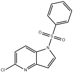 5-氯-1-(苯磺酰基)-1H-吡咯并[3,2-B]吡啶 结构式