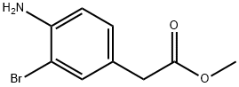 2-(4-氨基-3-溴苯基)乙酸甲酯 结构式