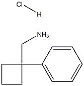 (1-PHENYLCYCLOBUTYL)METHANAMINE 结构式