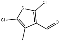 2,5-二氯-4-甲基噻吩-3-甲醛 结构式