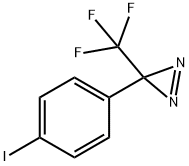 3-(4-碘苯基)-3-(三氟甲基)-3H-双吖丙啶 结构式